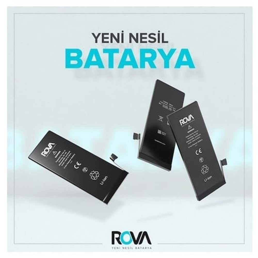 Rova İphone 15 Batarya Pil Güçlendirilmiş 3520mAh