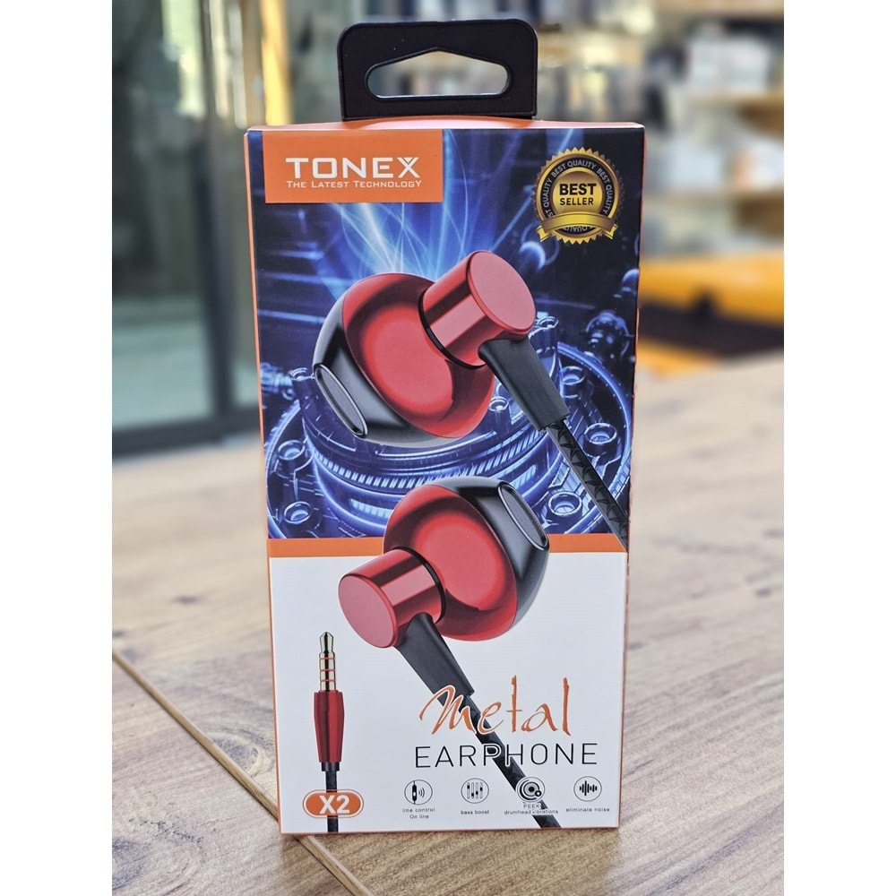 Tonex X2 Süper Bass Metal 3.5mm Kulaklık