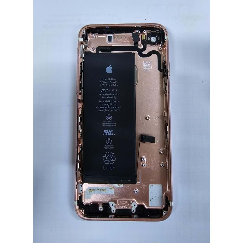 İphone 7 Kasa Bataryalı Boş Çıkma Orjinal - Rose Gold (Çizikler Mevcut)