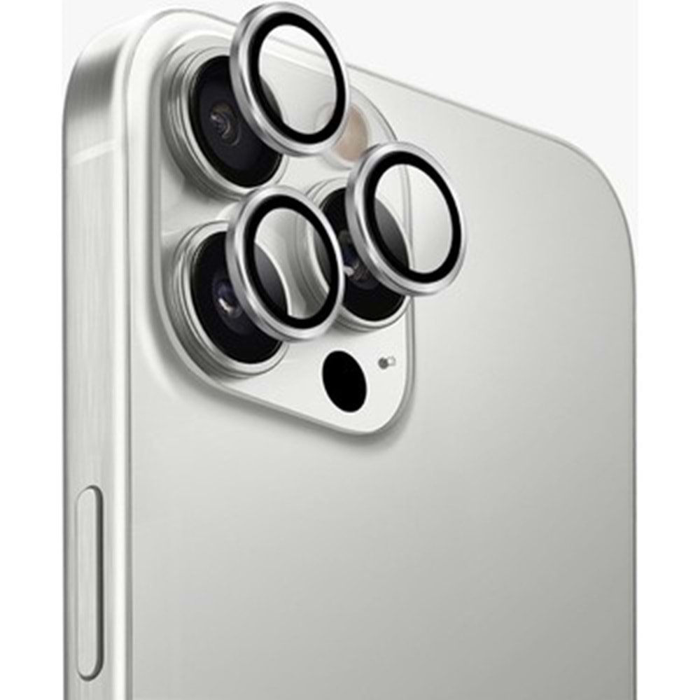 Newface İphone 16 Pro / 16 Pro Max Metal Kamera Lens - Desert