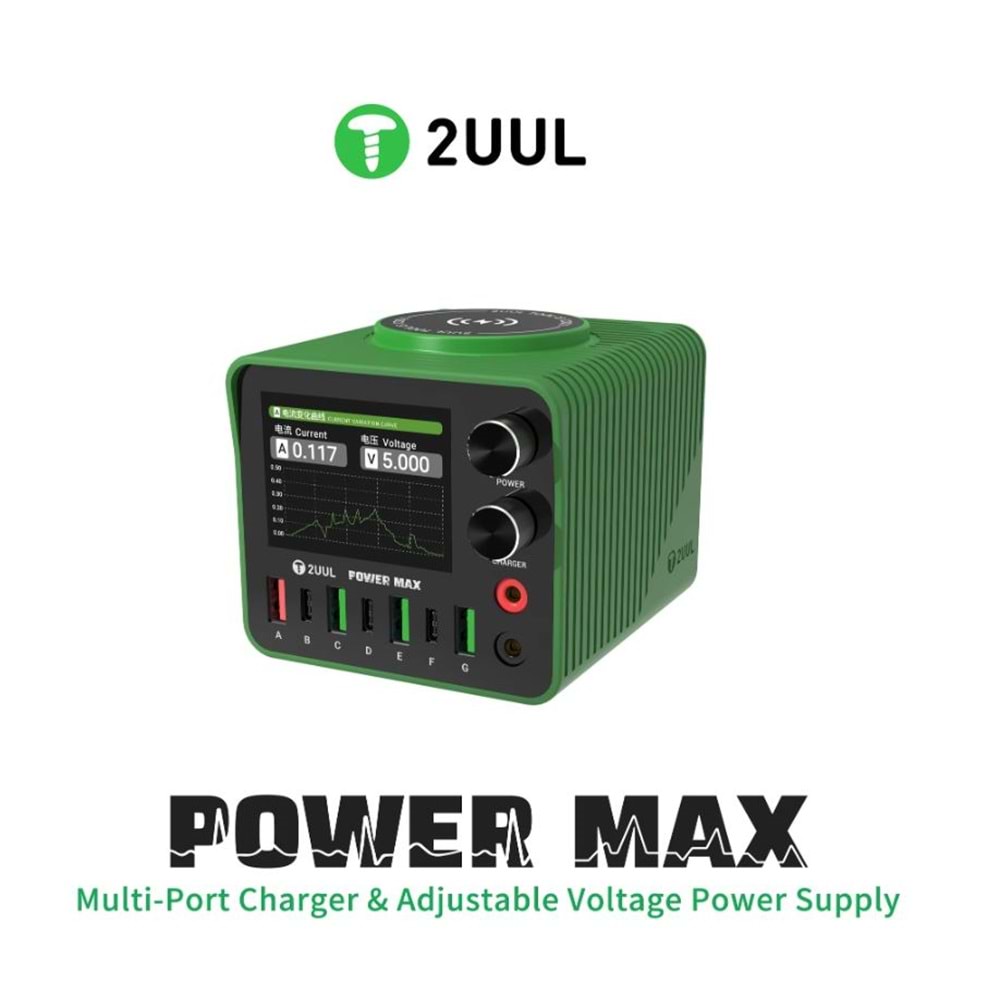 2UUL PC01 Power Max 200W Multi-Port Usb Typec Çoklayıcı Power Supply
