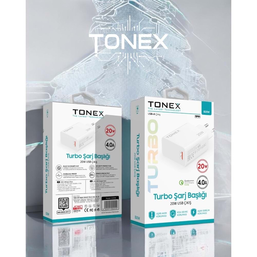 Tonex B20w Usb Şarj Başlığı Turbo 20w 4.0A