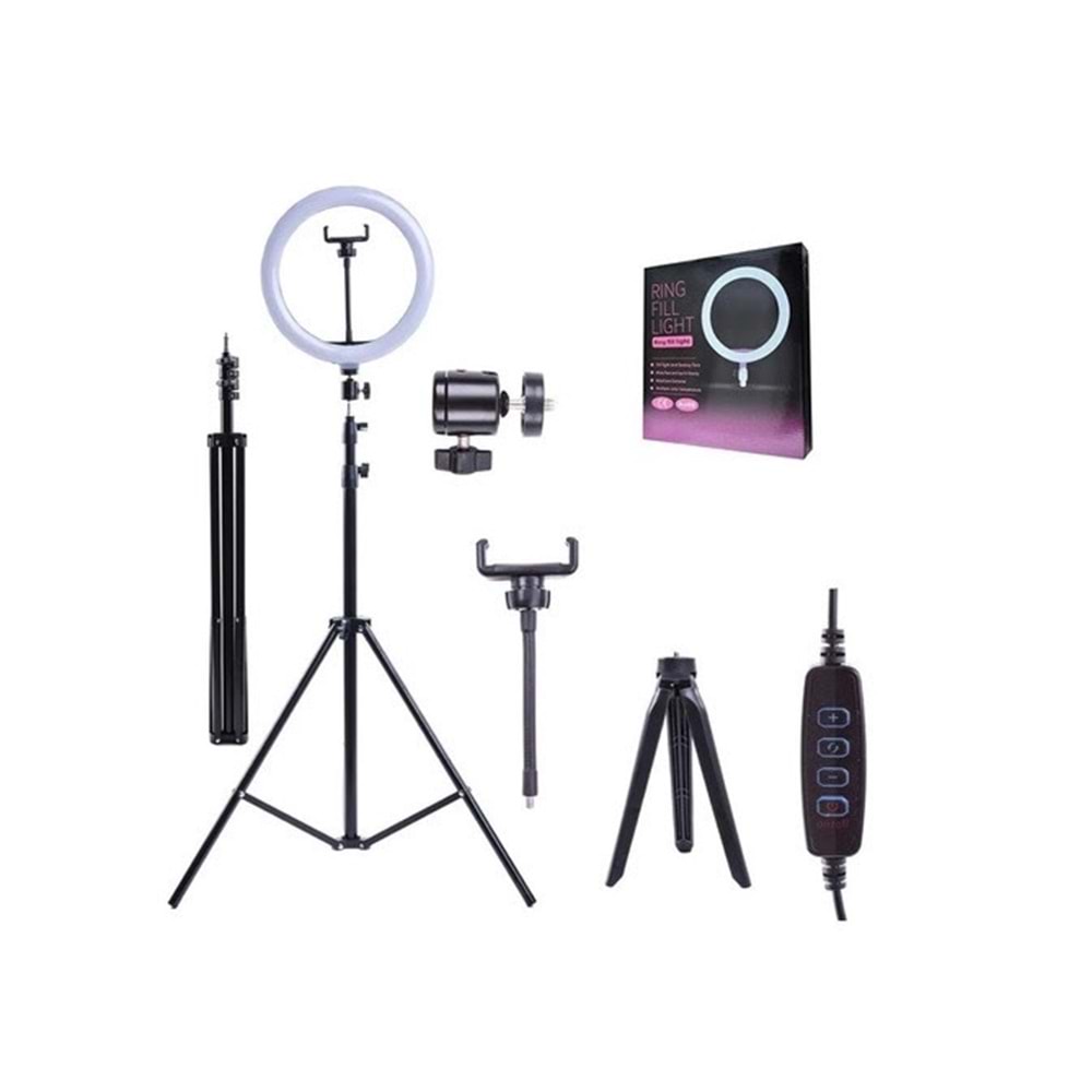 Poly Gold QX-260 Aylarnabilir Işıklı Tripodlu Selfie Işığı 26 Cm / 10''