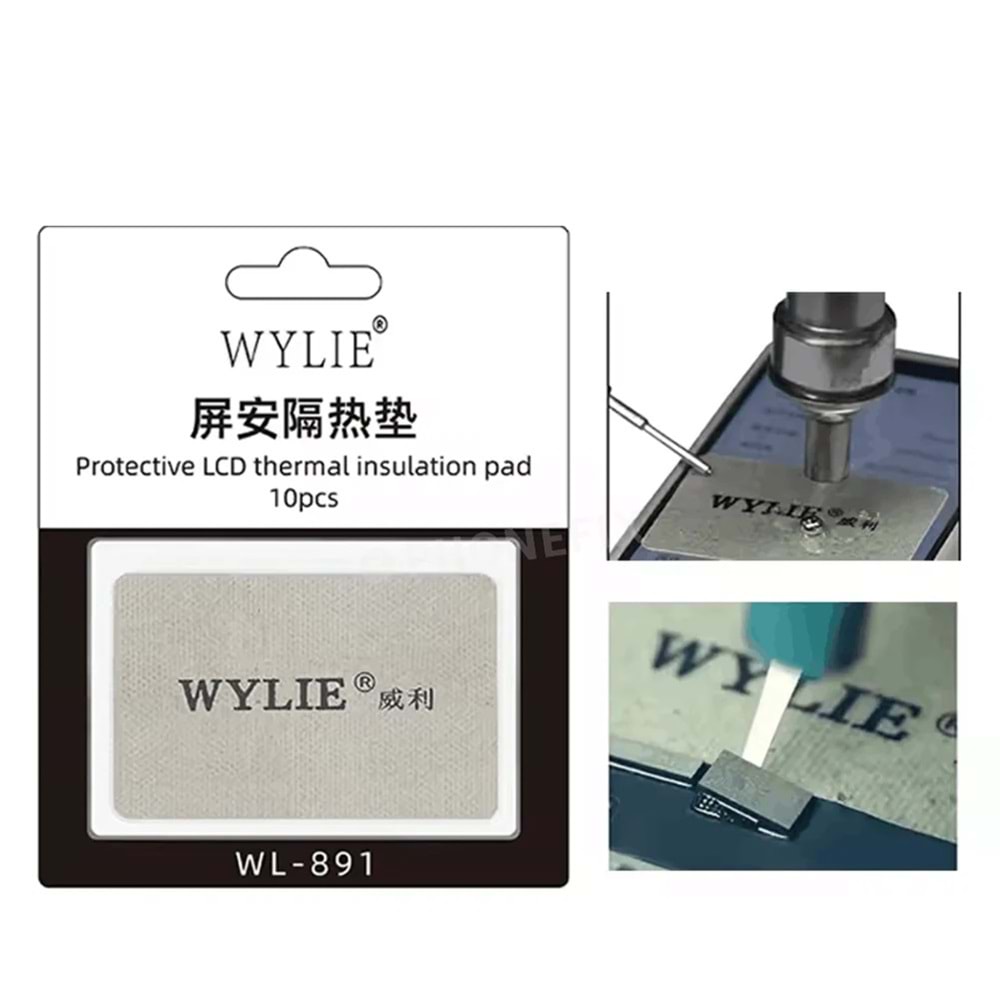 Wylie WL-891 Isıya Dayanıklı Ekran Entegre Çip Sökme Aparatı 10lu