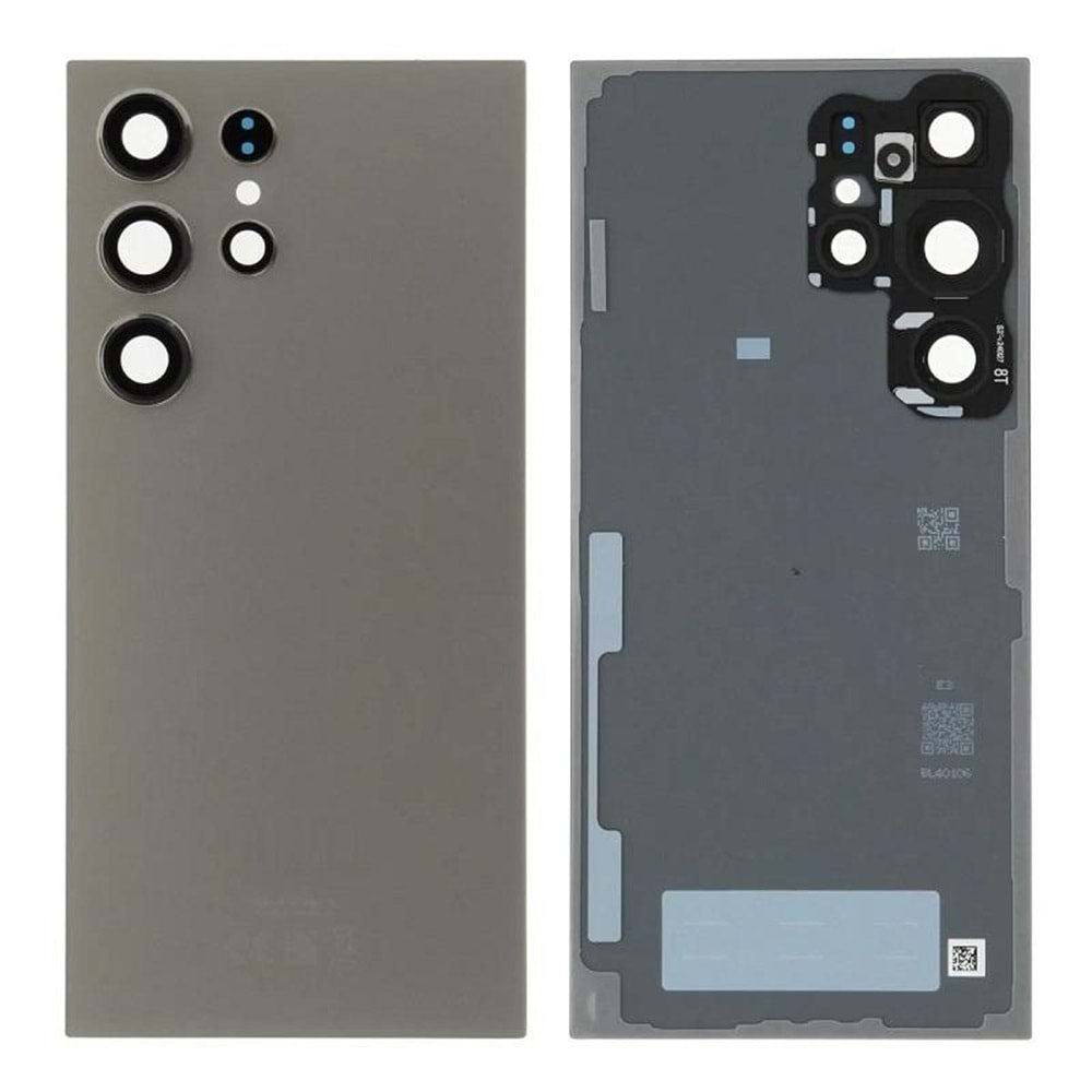 Samsung S24 Ultra Arka Kapak Kamera Lensli Full - Titanyum