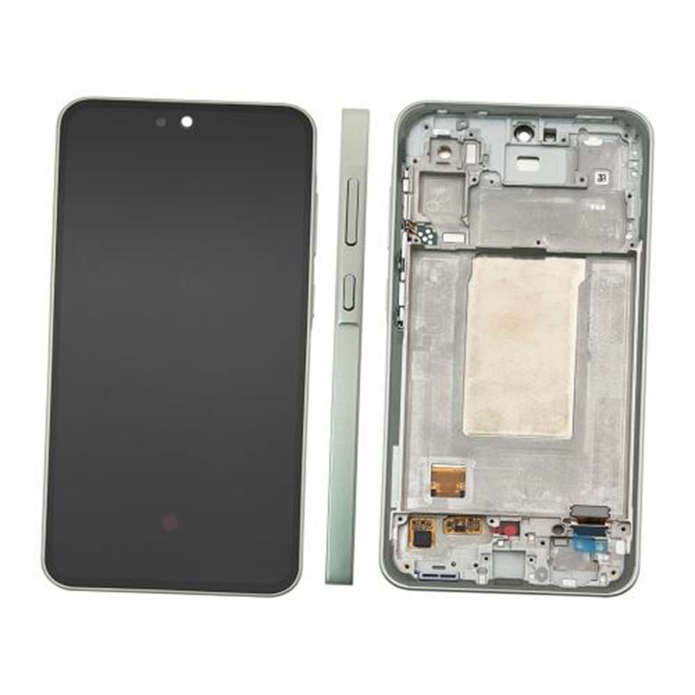 Samsung A366 A36 Lcd Ekran Kasalı Servis Orjinal - Yeşil