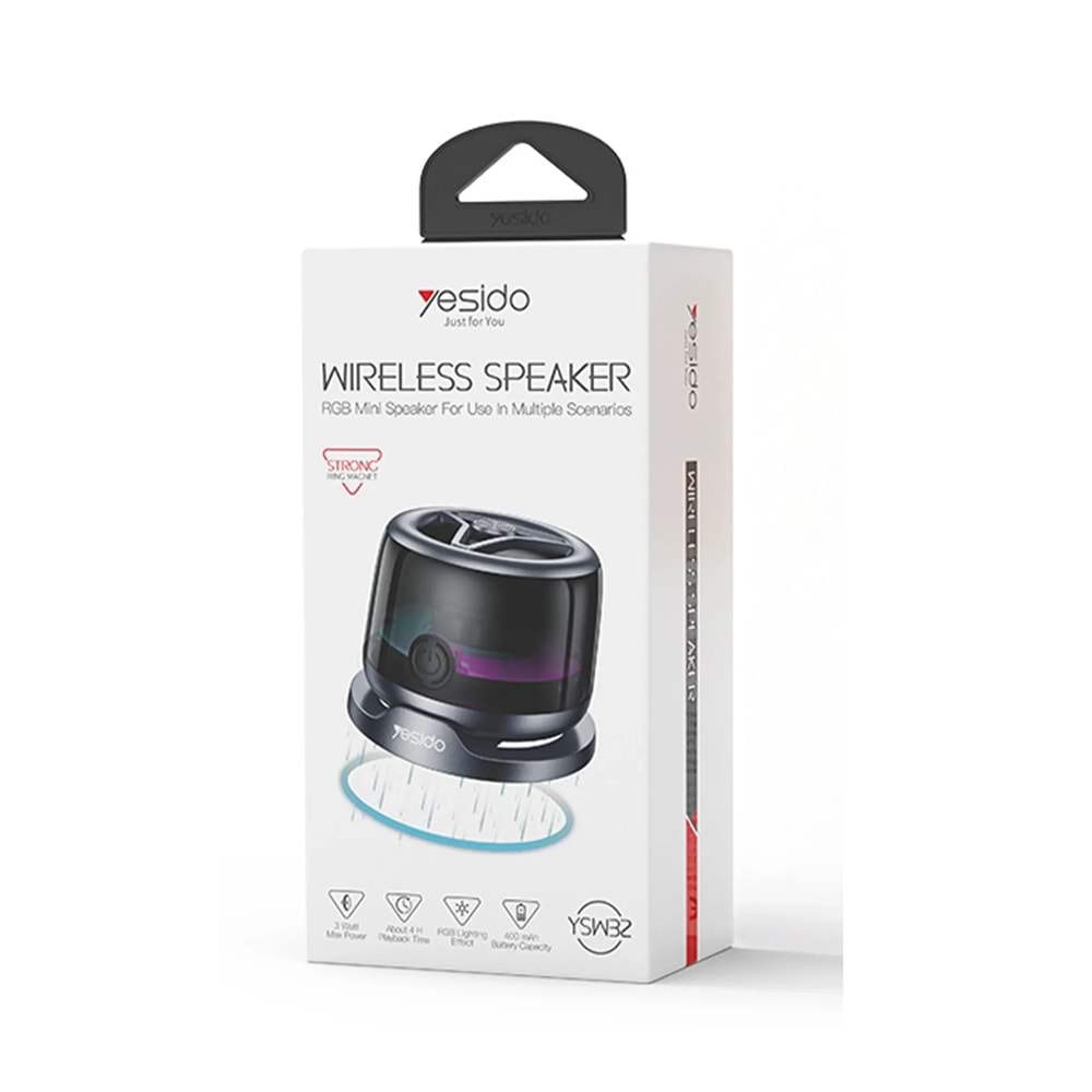 Yesido YSW32 BT 5.3 RGB Magnetic Özelikli Mini Hoparlör