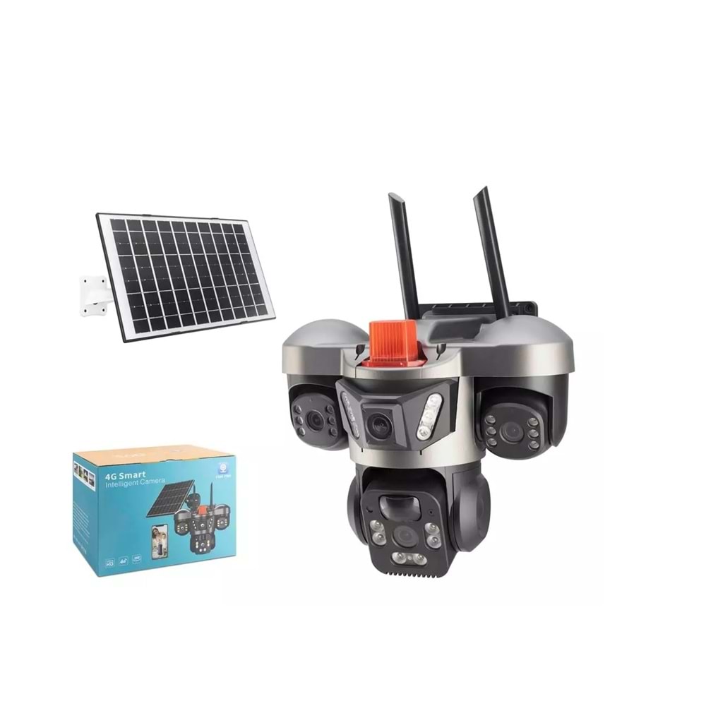 Nodar X5-Tech Yt-66G Solar 4G İp Kamera 3*3Mp Lens V380 Pro