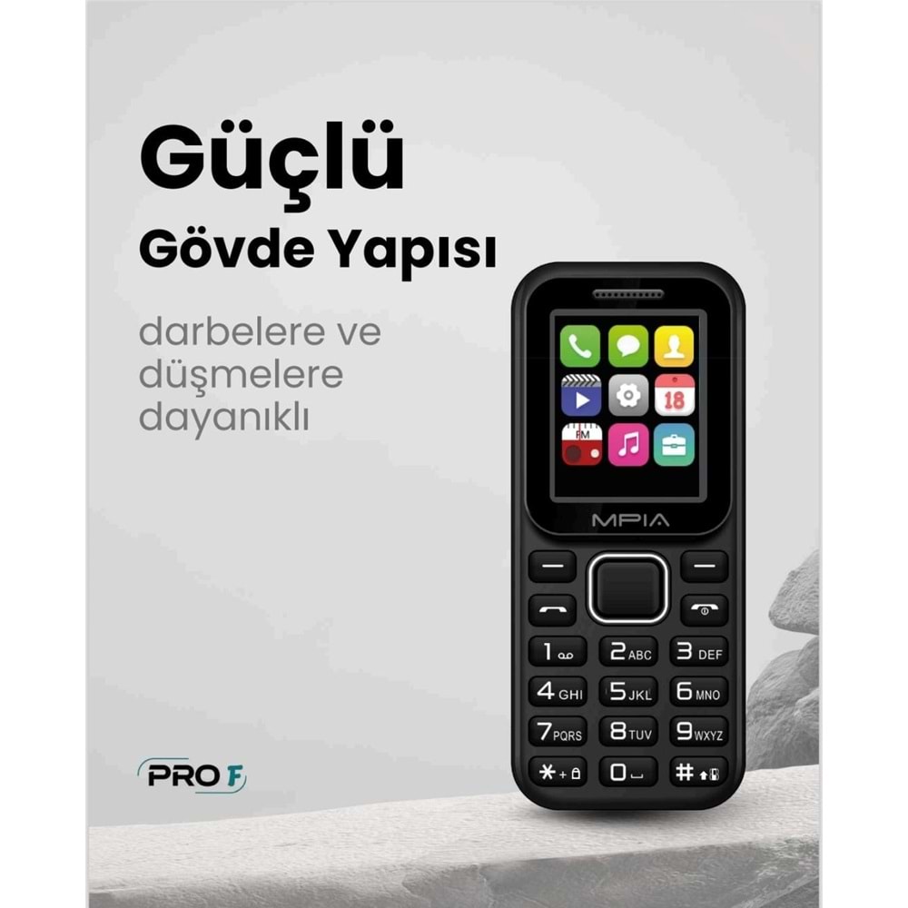 MPİA Pro Tuşlu Öğrenci ve Asker Cep Telefonu ( 2 Yıl Garantili )