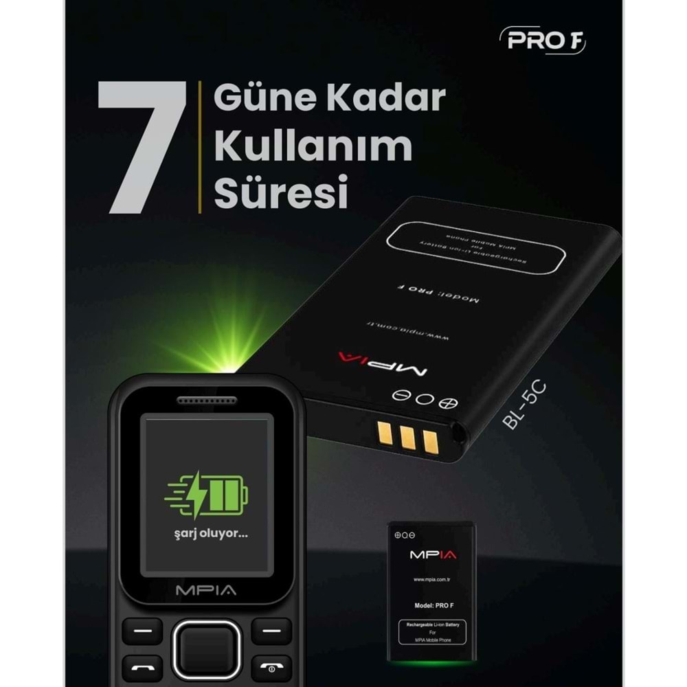 MPİA Pro Tuşlu Öğrenci ve Asker Cep Telefonu ( 2 Yıl Garantili )
