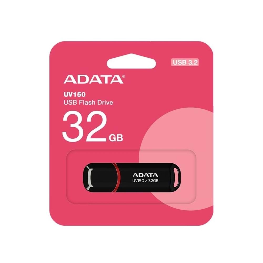 Adata 32 GB Flash Bellek Siyah - UV150-32-RBK USB3.2