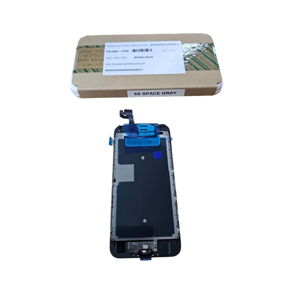 iPhone 6S Lcd Ekran % 100 Apple Servis Ürünü Siyah Ön Kamera Home Tuş Dahil