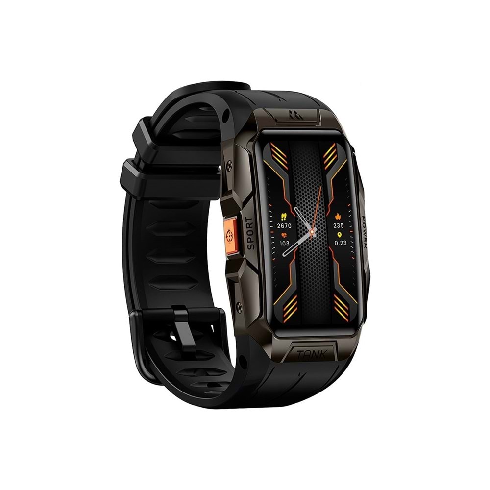 Rova Kospet Tank X1 Akıllı Saat Siyah - 2 Yıl Kvk Teknik Servis Garantili