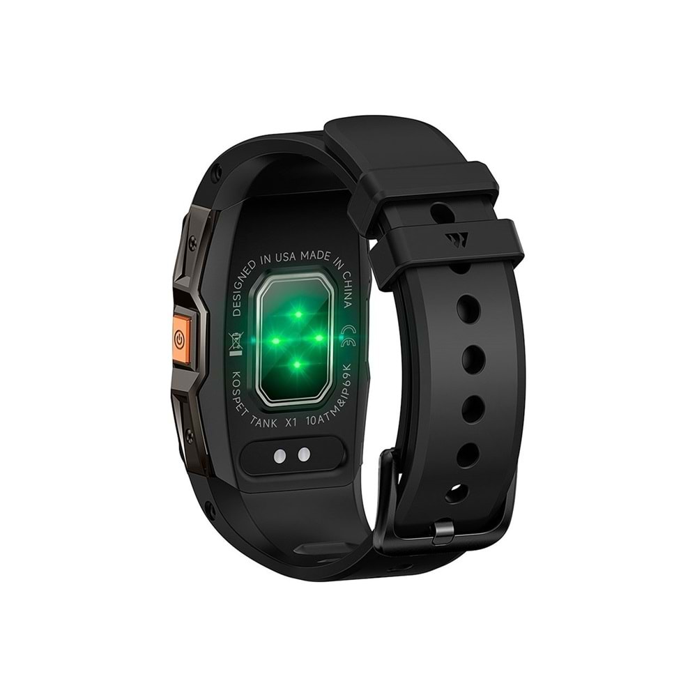 Rova Kospet Tank X1 Akıllı Saat Siyah - 2 Yıl Kvk Teknik Servis Garantili