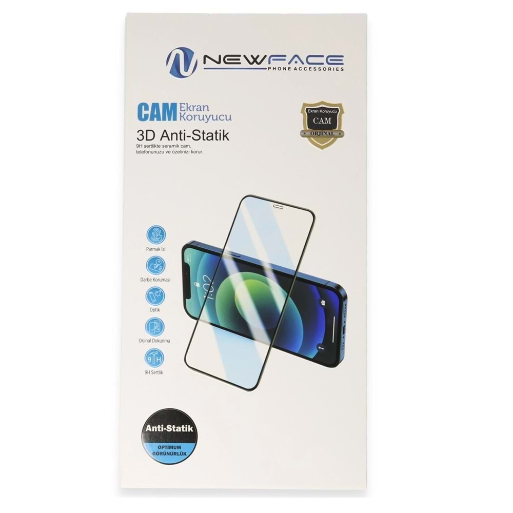 Samsung A17 Uyumlu 3D Antistatik Cam Ekran Koruyucu
