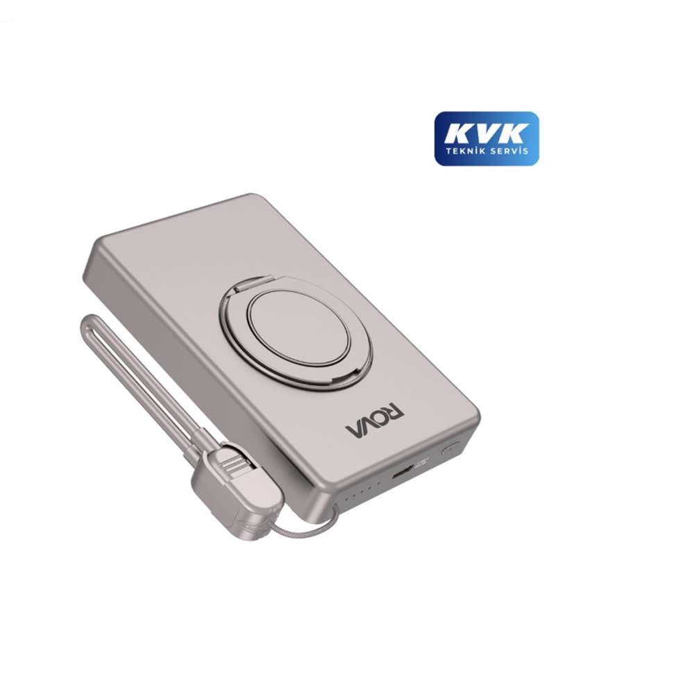 Rova RV-PWS630A 10.000mAh 20W Pd Hızlı Şarj Destekli Magsafe Kablosuz Powerbank - Gold