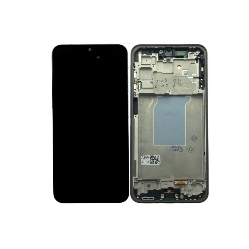 Samsung A266 A26 Lcd Ekran Kasalı Oled Büyük İnç. - Siyah