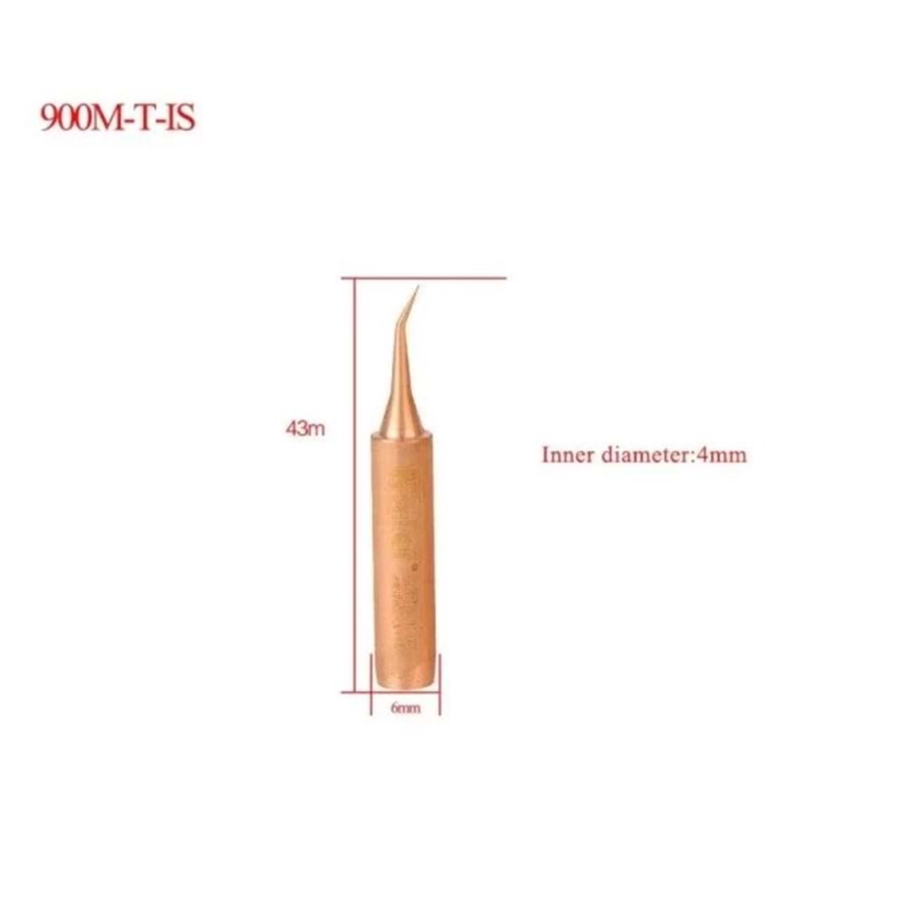 Kaisi 900M-T-IS Bakır Eğri Havya Ucu