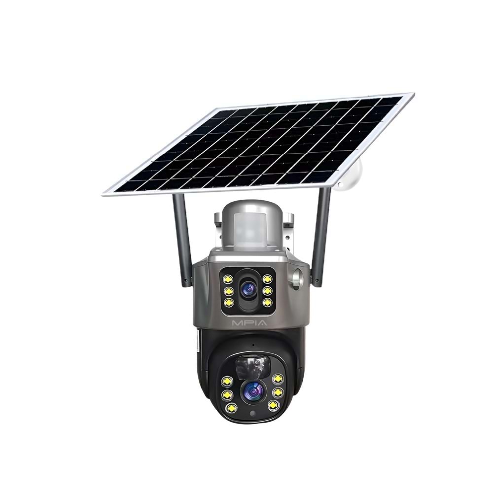 MPIA MİKA 4G 3 MP + 3 MP Çift Lens Solar TF Kart Girişli 4G Kamera