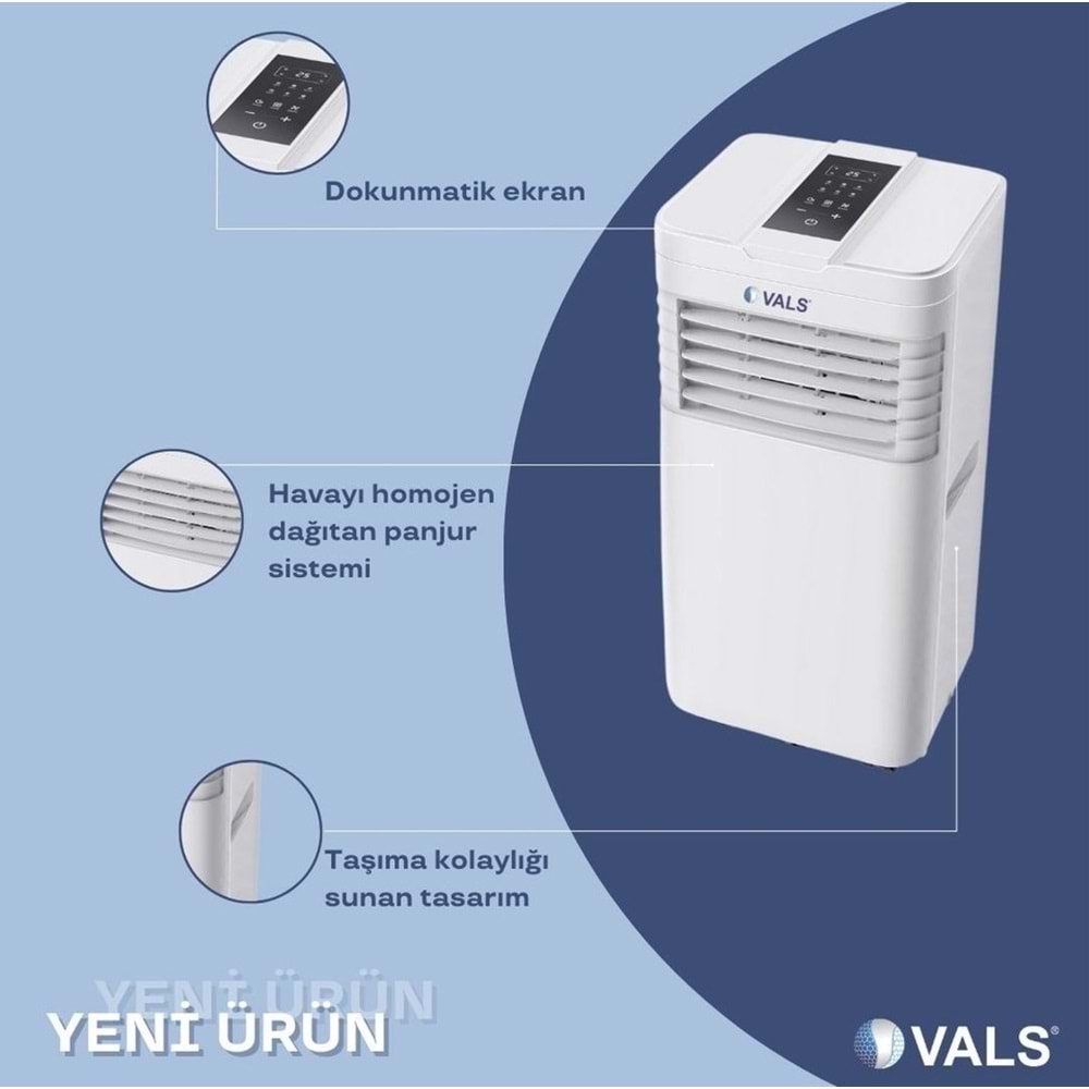 Vals AC 09 PER A++ 9000 BTU Mobil Klima