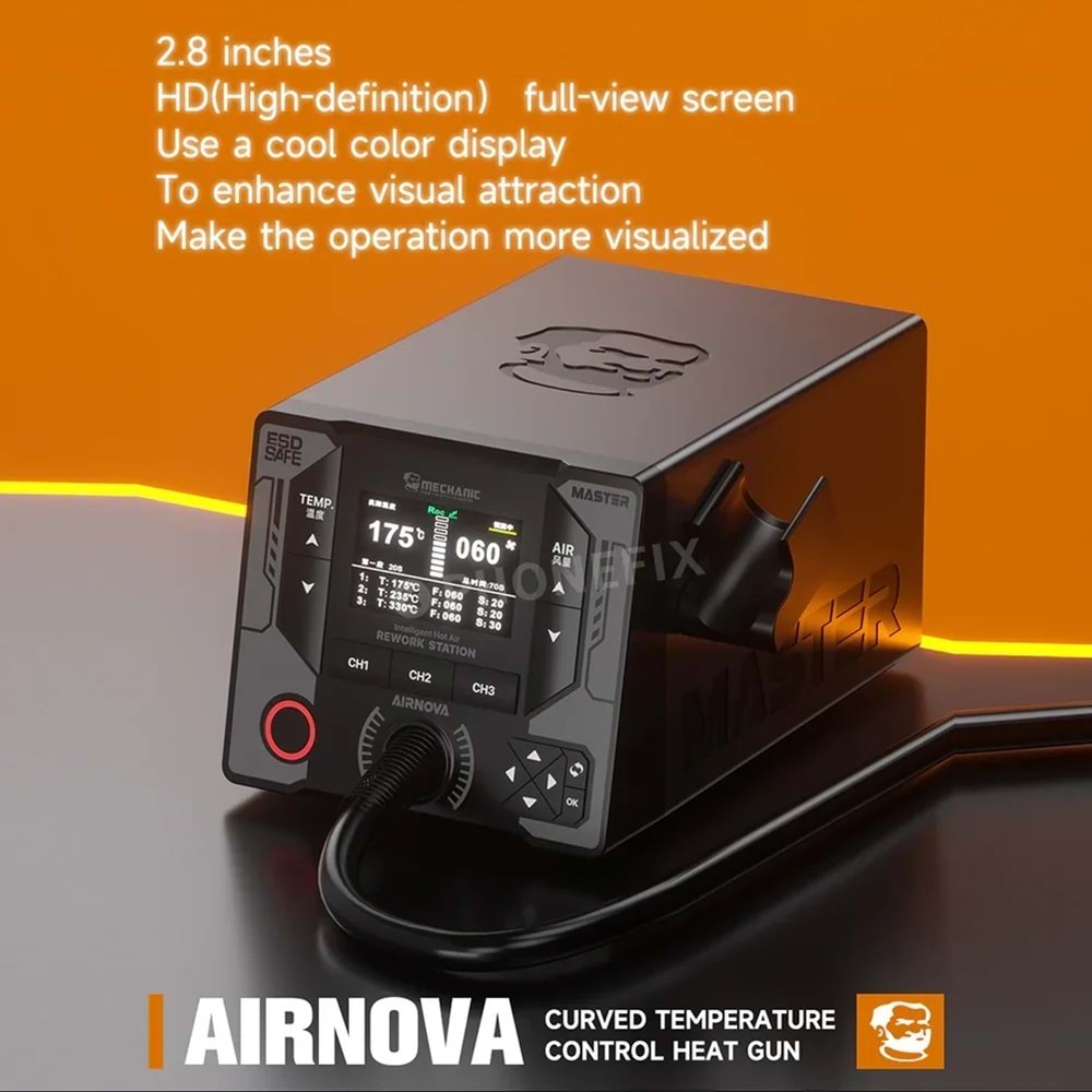 Mechanic AirNova 1200W Sıcak Hava İstasyonu