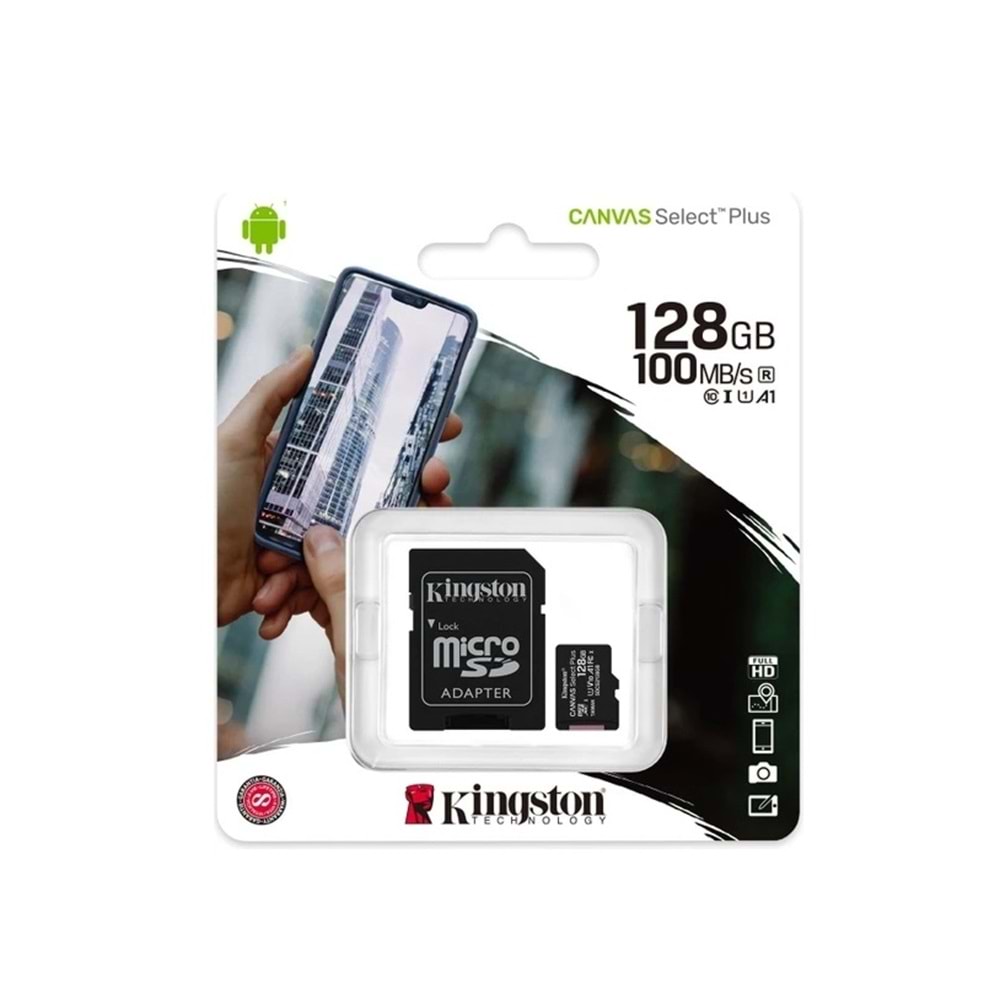 Kingston Canvas Select Plus SDCS2/128GB 128 GB Hafıza Kartı Class 10 UHS-I