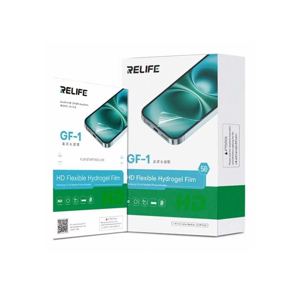 Relife GF-1 Makina Şeffaf Nano Jelatin (50 Adet)