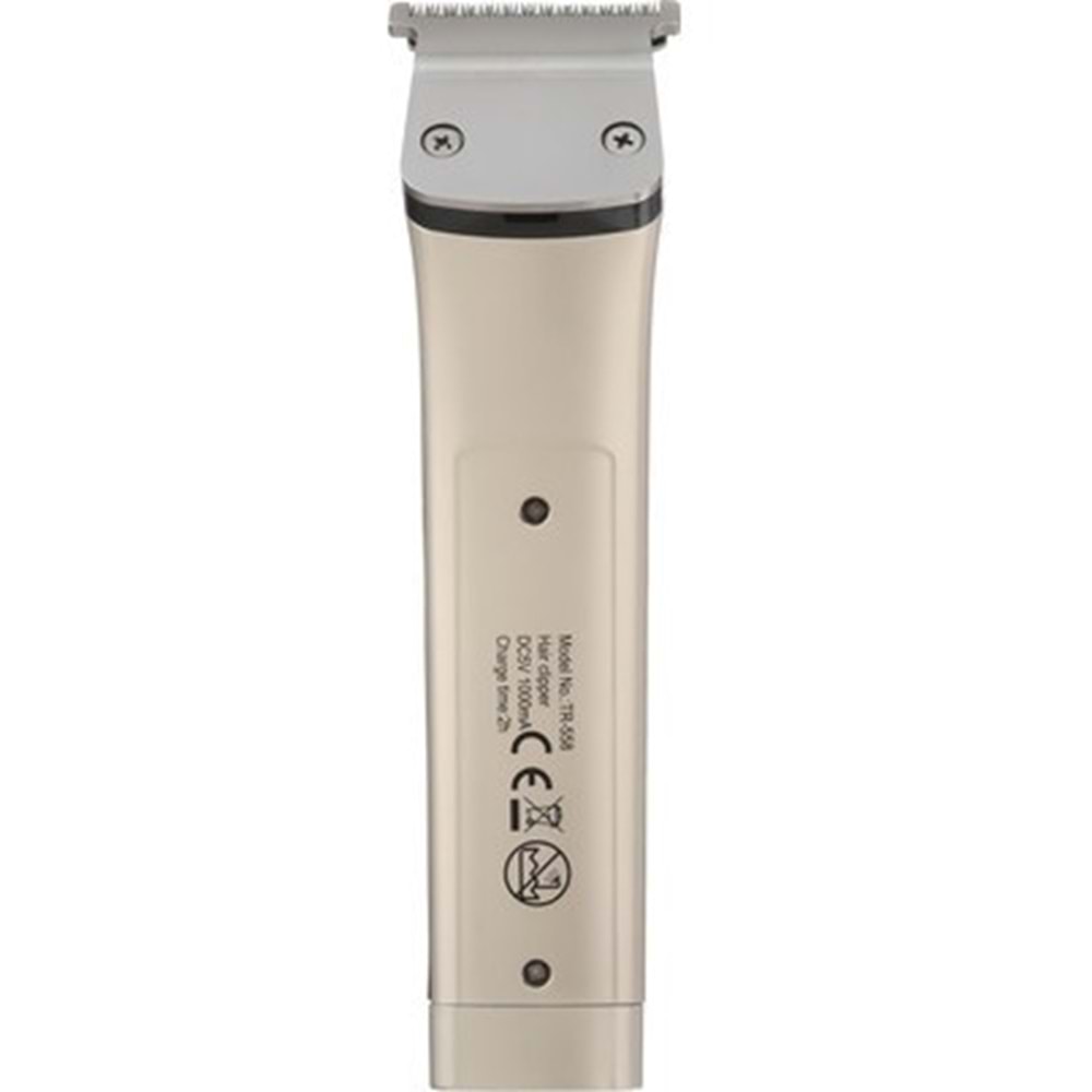 Powertec TR-558 Profesyonel Şarjlı Saç Sakal Ense T-bıçak Tıraş Makinesi