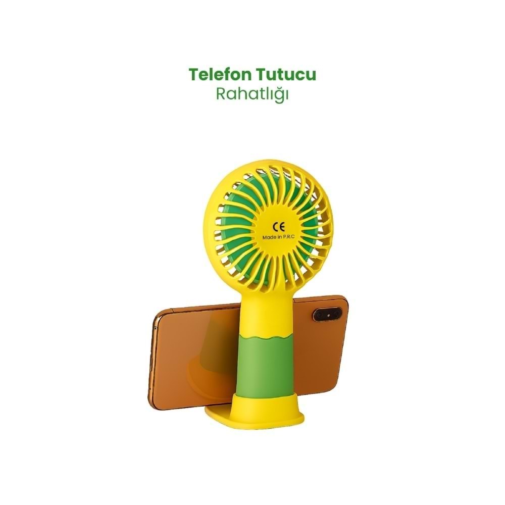 CRD MS-50 Mini Fan - Flower Sarı