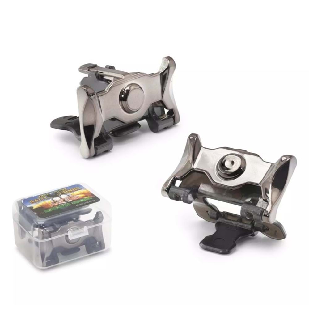 HADRON HDX3580 Mobil Oyun Tetiği L1 R1 Ateş Butonu PUBG Free Fire Uyumlu - Siyah