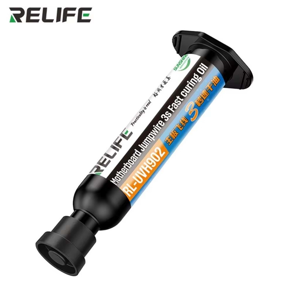 Relife Rl-Uvh902 3s Hızlı Kuruyan Uv Flux Anakart / Bord Boyası 10cc - Şeffaf