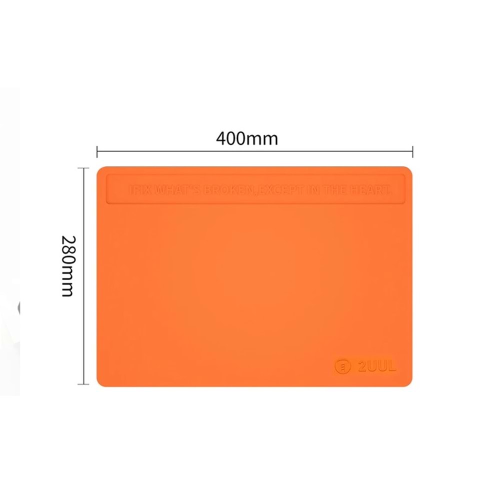 2UUL ST85 Isıya Dayanlı Tamir Çalışma Pedi 400*280mm Turuncu