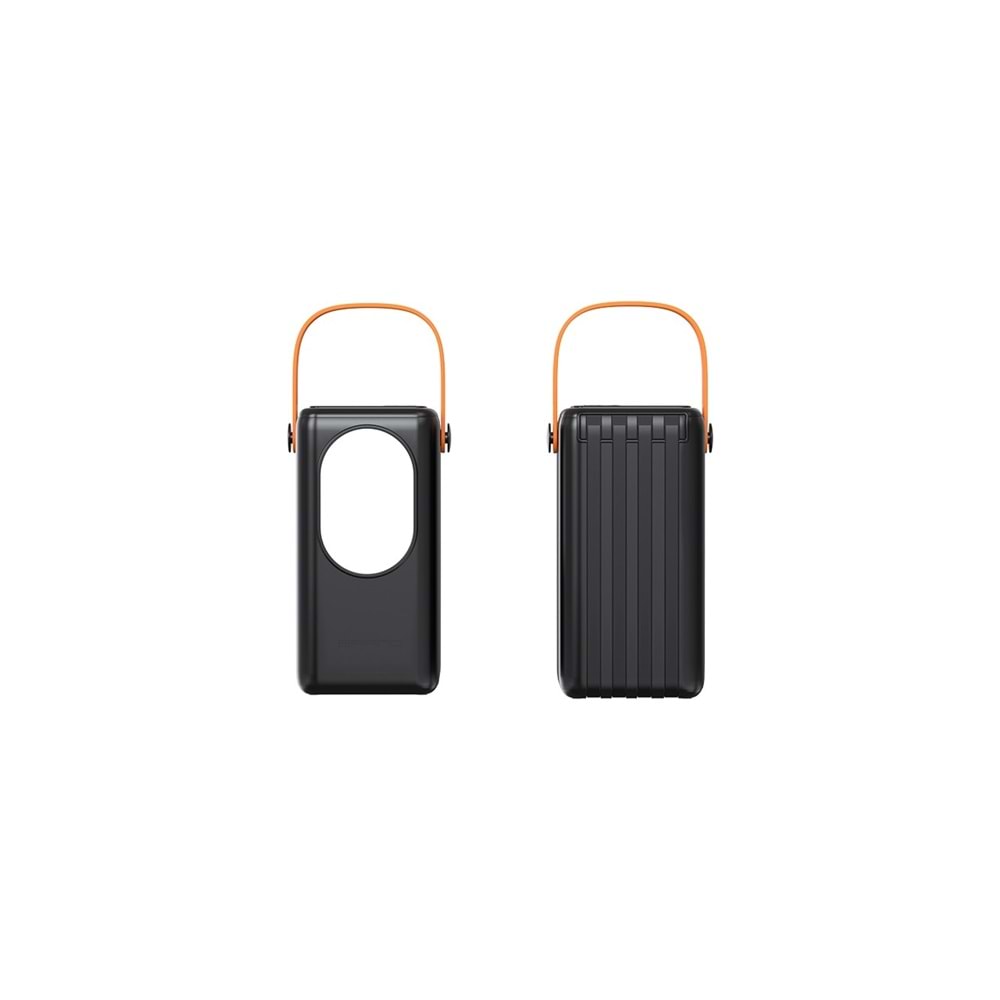 Cepini Cp-05 50.000mAh PD 22.5w Hızlı Şarj Destekli Powerbank - Dahili 4 Kablolu ve LED Aydınlatmalı - Siyah