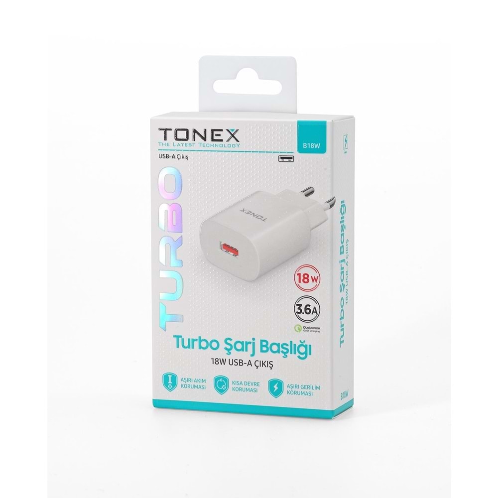 Tonex B18w Usb Şarj Başlığı Turbo 18w 3.6A