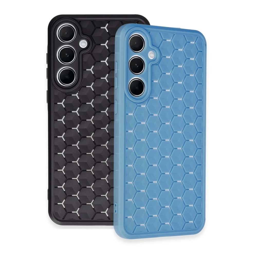 Newface Xiaomi Poco X6 / Redmi Note 13 Pro 5G Kılıf Petek Silikon Kapak - Lacivert