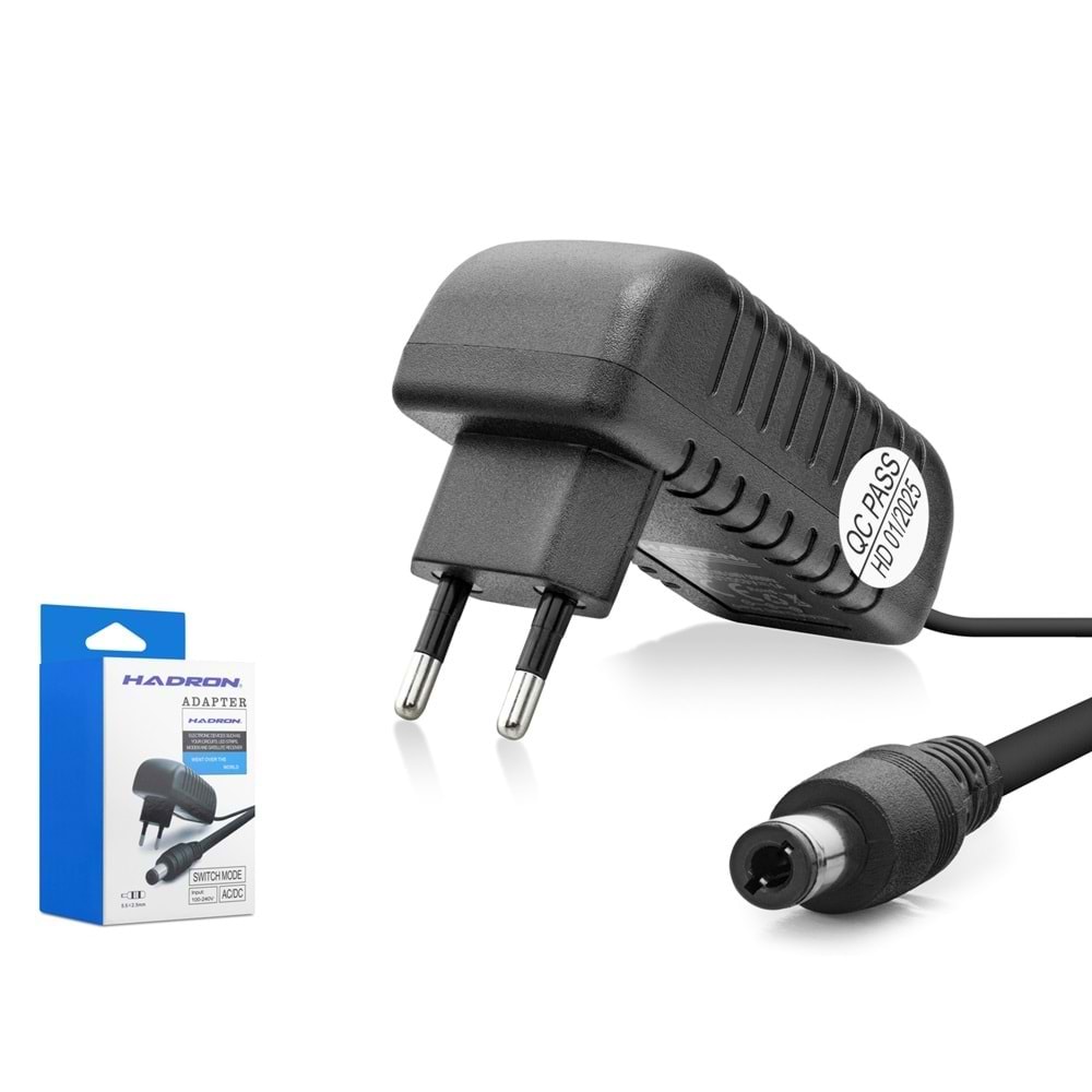 HADRON HD752 Modem Router Adaptörü 24W 12V 2A 5.5x2.5mm Siyah