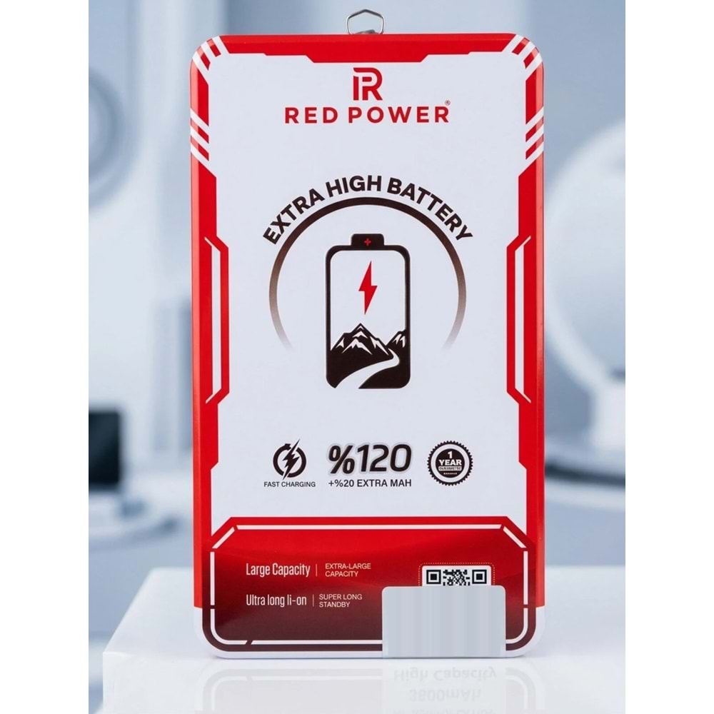 Red Power İphone XR Batarya Güçlendirilmiş 3500mAh