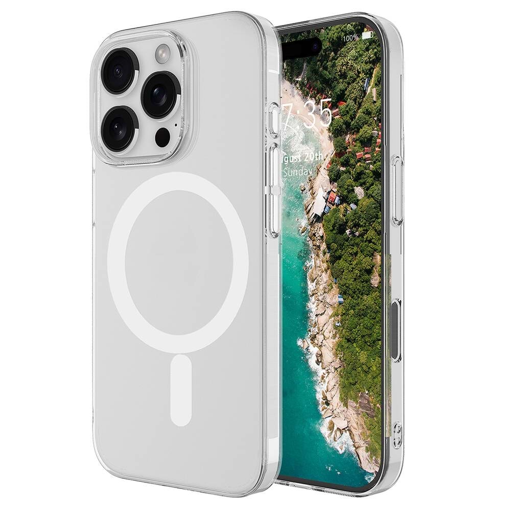 Newface Samsung S25 Edge Magneticsafe Şeffaf Silikon - Şeffaf