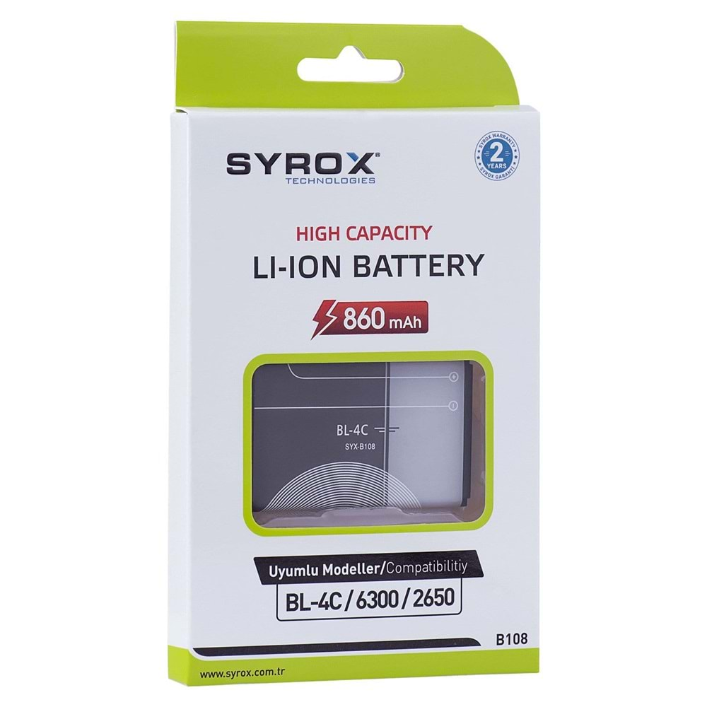 Syrox Nokia Bl - 4C Batarya B108