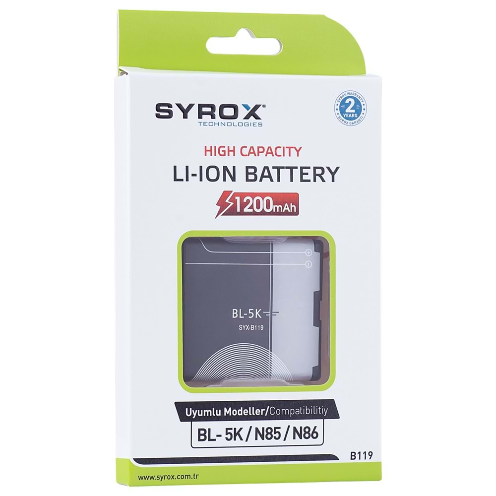 Syrox Nokia Bl - 5K Batarya B119