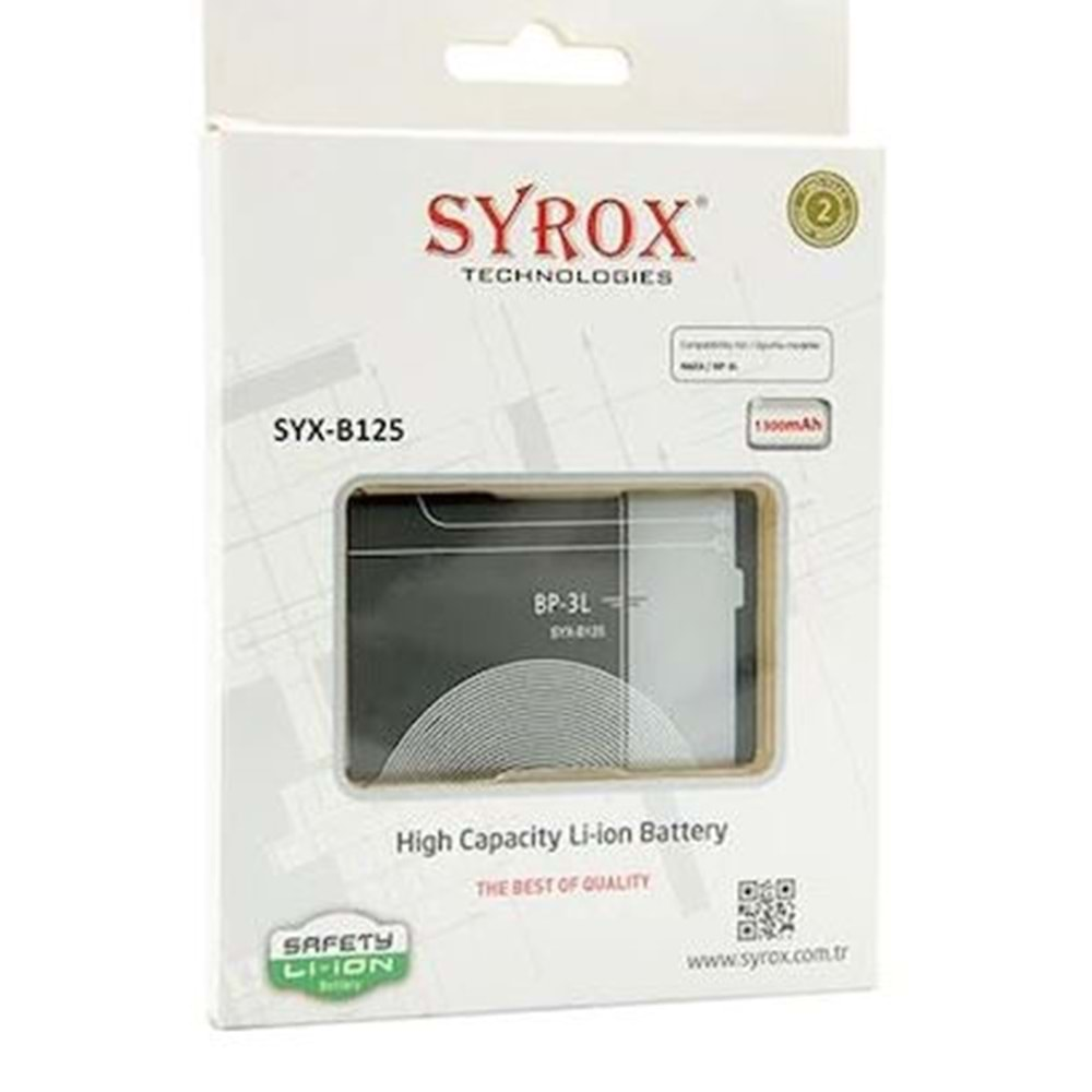 Syrox Nokia Bp3L Batarya B125