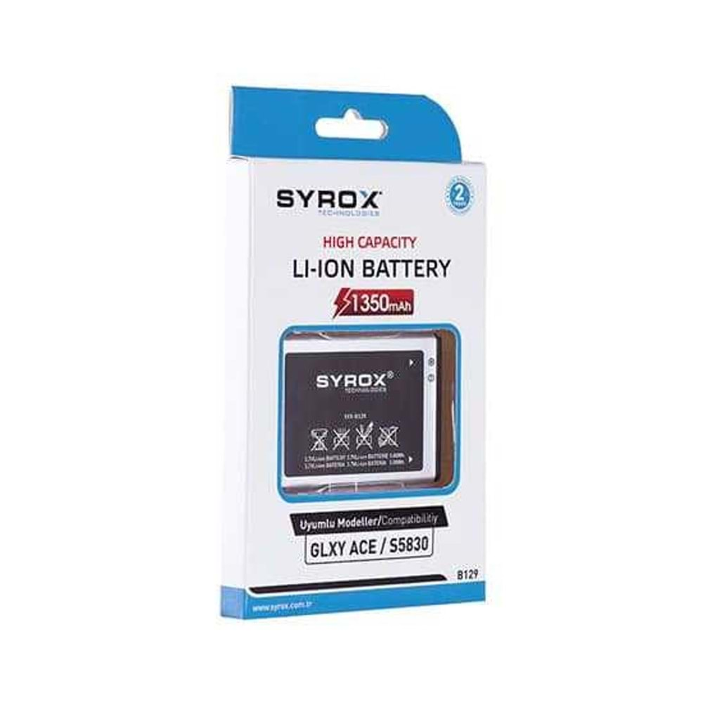 Syrox Samsung S5830 / Galaxy Ace Batarya B129