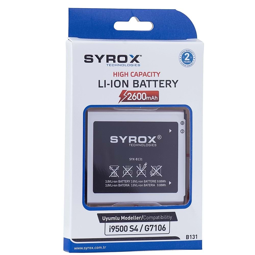 Syrox Samsung S4 Batarya B131