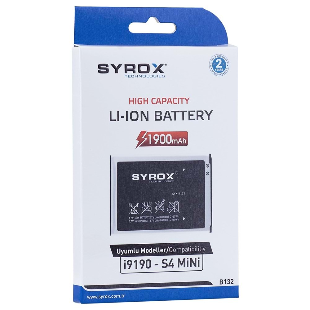 Syrox Samsung S4 Mini Batarya B132