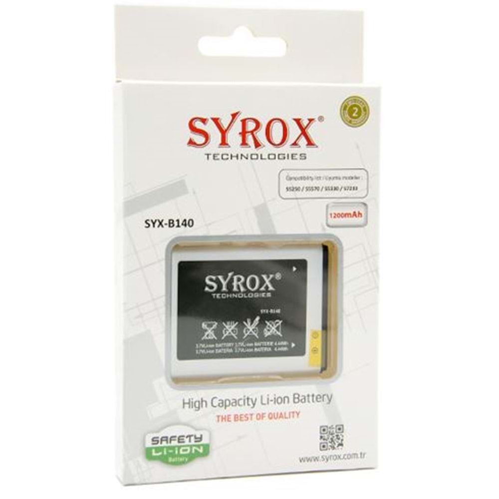 Syrox Samsung 5570 Batarya B140