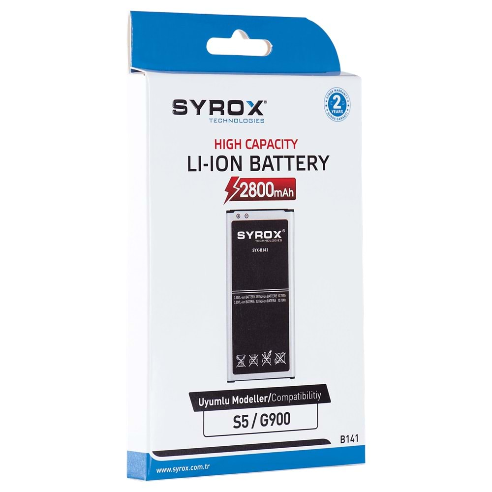 Syrox Samsung S5 G900F Batarya B141