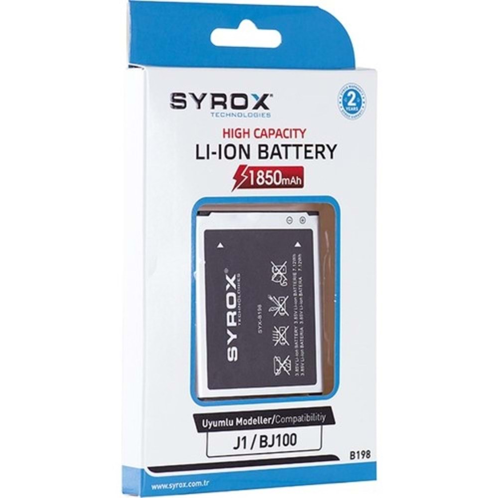 Syrox Samsung J1 J100 Batarya B198