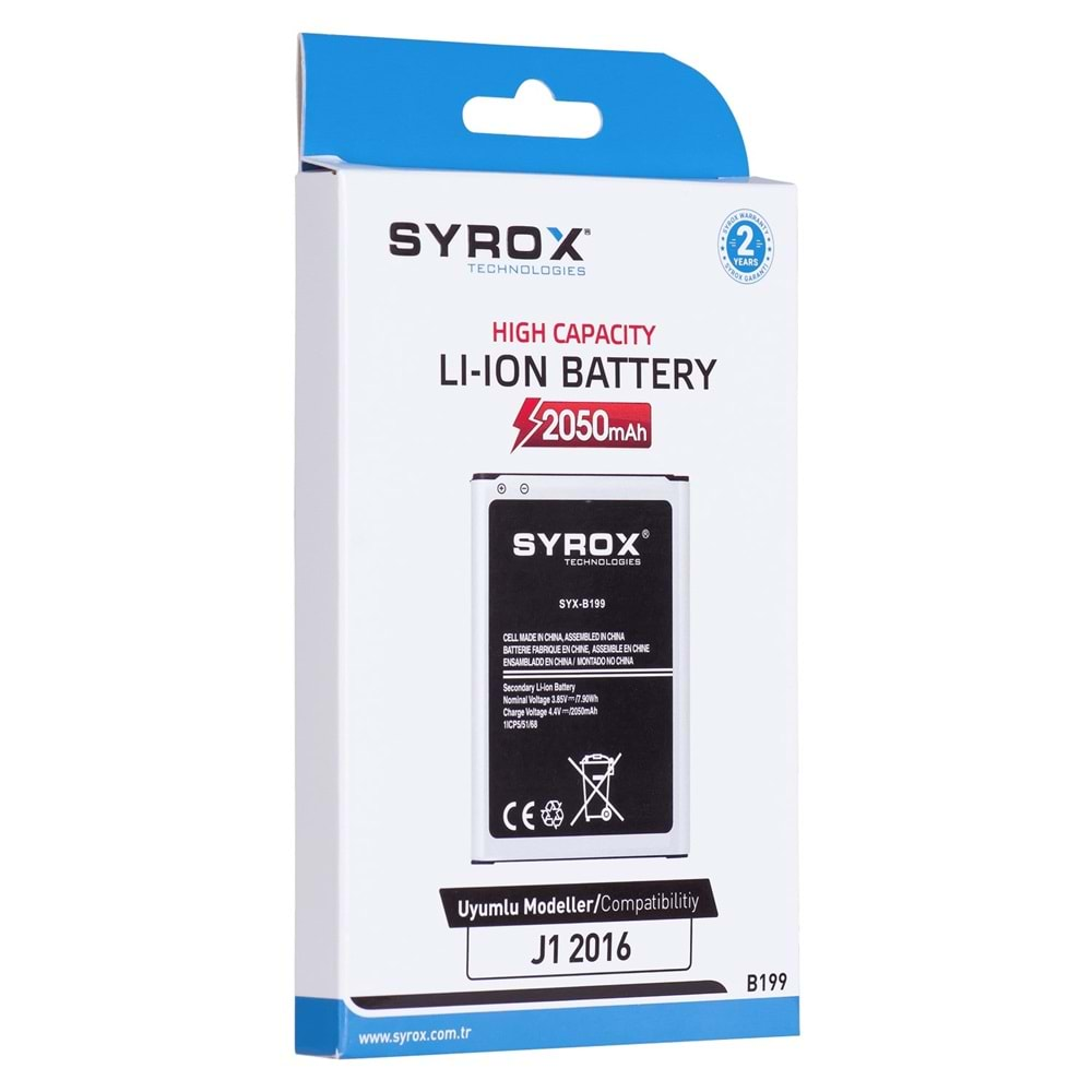 Syrox Samsung J120 J1 2016 Batarya B199