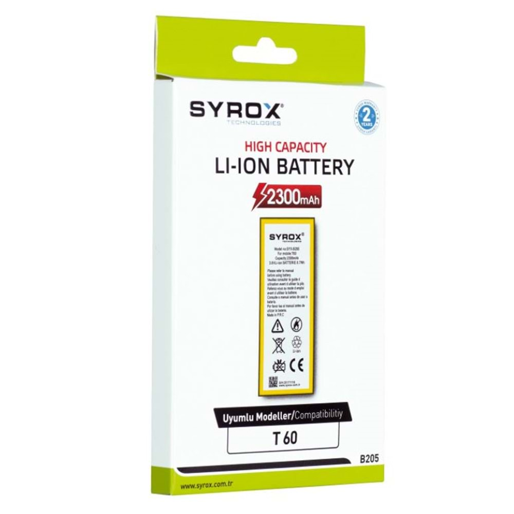 Syrox T60 Batarya- B205