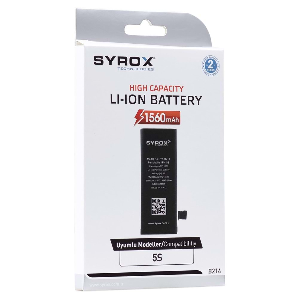 Syrox İphone 5S / Batarya B214